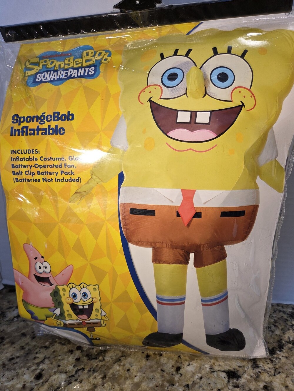 Spirit Spongebob Squarepants Inflatable Halloween Costume Child Size Sm/Md 4-10